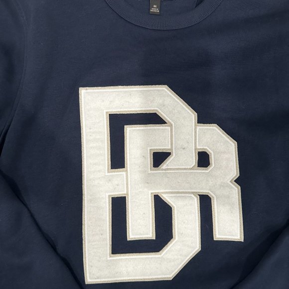 Banana Republic Preppy Brand Logo Sweater-Ivy League-Navy- Size Medium - Picture 4 of 6